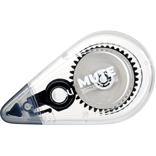 Корректирующая лента Deli Mute EH361 5 мм x 20м беззвучная ассорти блистер