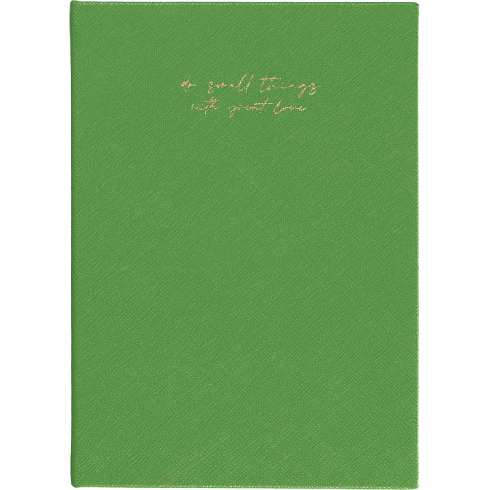 Ежедневник недатированный зеленый, А5 136 л., Do small things, ATTACHE