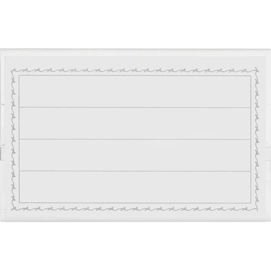 Бейдж 90х55мм Attache металл зажим/булавка (50шт)