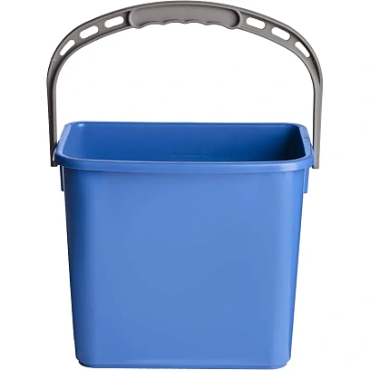 Ведро FBK 6л синее, с мерной шкалой, прямоугольное 26x19x21,5 см., 91027-2