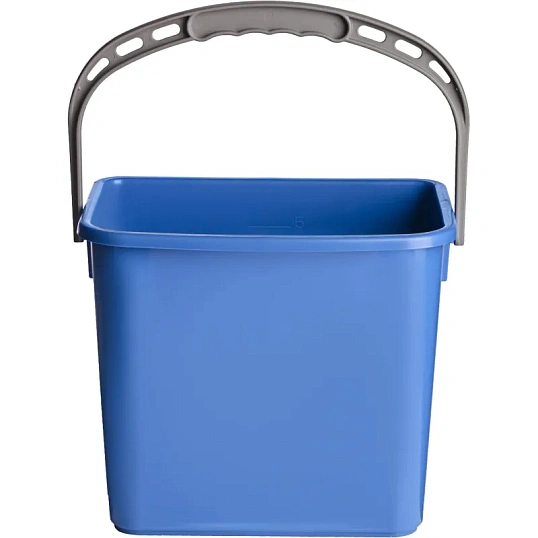 Ведро FBK 6л синее, с мерной шкалой, прямоугольное 26x19x21,5 см., 91027-2