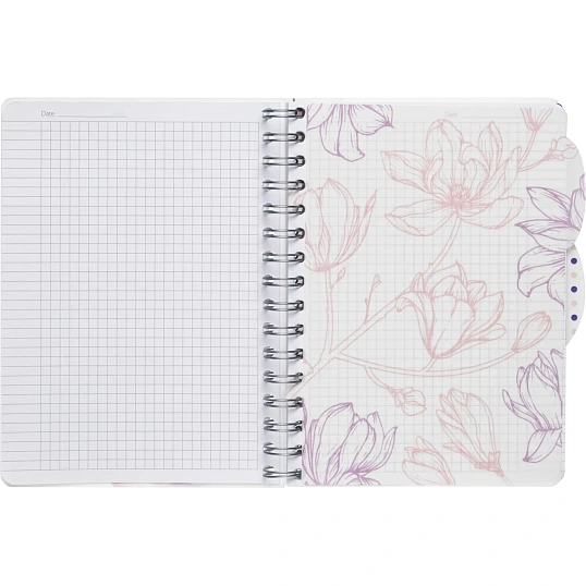 Бизнес-тетрадь А5,140л,кл,сп,пласт Attache Selection Flower Dreams I Choose