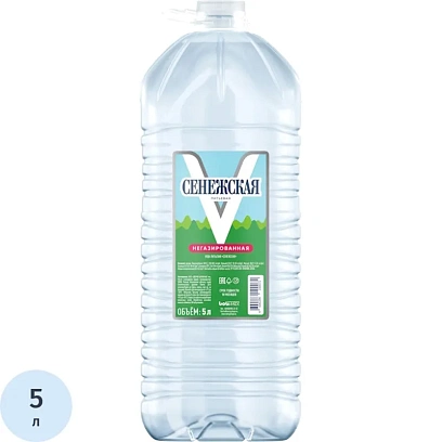 Вода питьевая Сенежская негазированная пэт, 5л