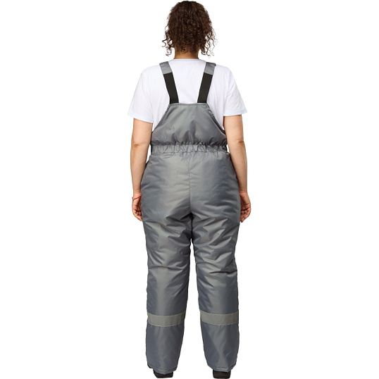 Полукомбинезон рабочий зимний женский з46-ПК серый (р.60-62) 182-188