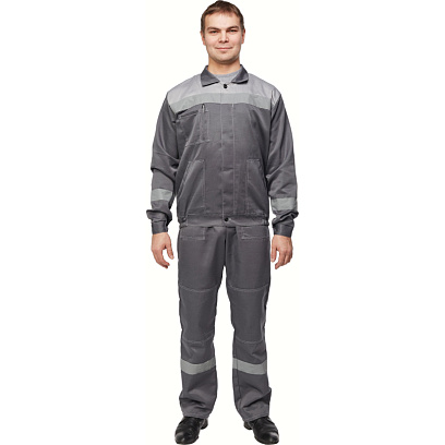 Костюм летний муж. л22-КПК т.сер./св.сер (р.52-54) 158-164 (Арсенал-СП)