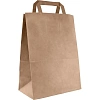 Пакет бумажный 280x150x320мм, 70 гр/м2, с плоскими ручками, крафт,250 шт/уп