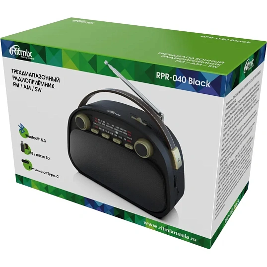 Радиоприемник Ritmix RPR-040 Black