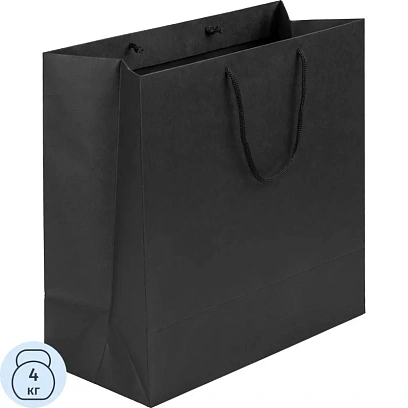Пакет подарочный бумажный Porta, большой, черный, 35х35х16см,13223.30