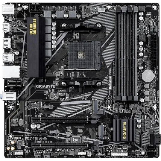 Материнская плата Gigabyte B550M DS3H R2 {AM4 AMD B550 4xDDR4 mATX