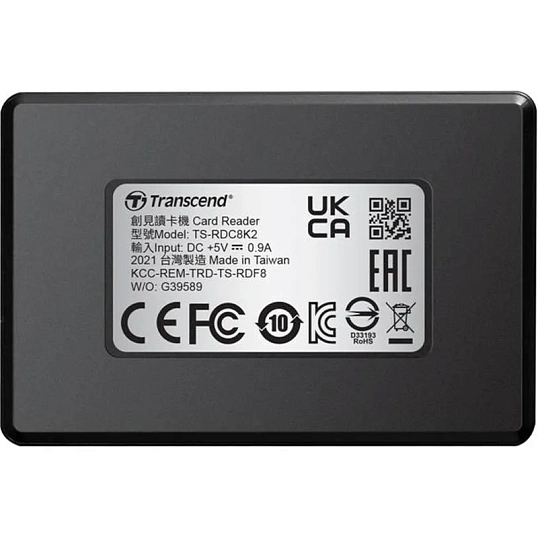 Картридер Transcend TS-RDC8K2 USB-C 3.1 для карт пам.SD/microSD/CF/MSXC