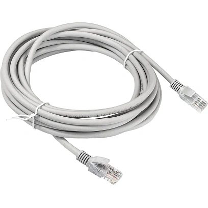 Патч-корд ExeGate UTP-RJ45-RJ45-5e-CU-5M-GY, cat.5e, 5м,серый <EX282014RUS