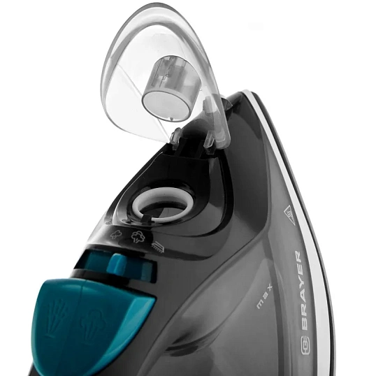 Утюг BRAYER BR4008,2400 Вт,керам,пар140 г/мин,антикапля,330 мл,верт.отпар