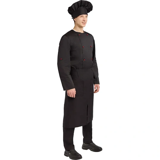 Фартук поварской универсальный черный