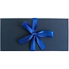 Конверт д/денег (коробка)с бантом,тиснение ЛЕН,172х83х16,синий, Д10303П.027