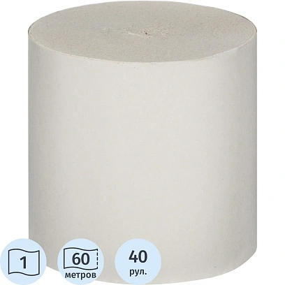 Бумага туалетная Выбор есть 1сл 60м 40рул/уп