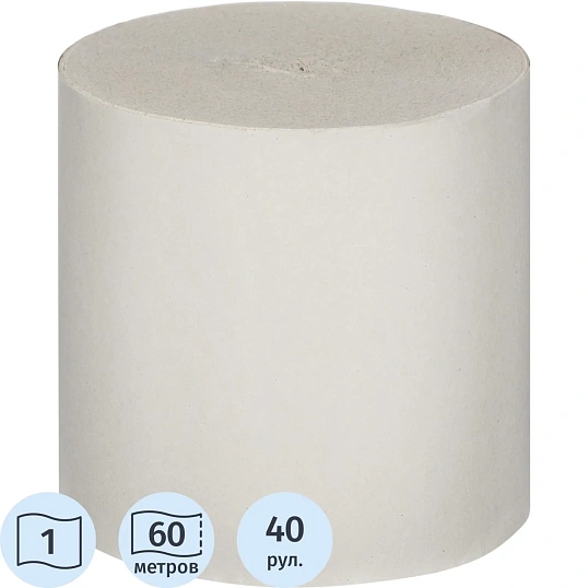 Бумага туалетная Выбор есть 1сл 60м 40рул/уп