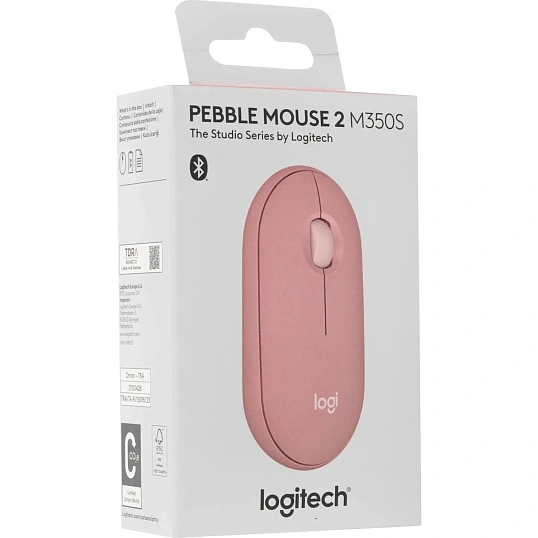 Мышь компьютерная Logitech беспров. Pebble 2 M350S розовый (910-007014)