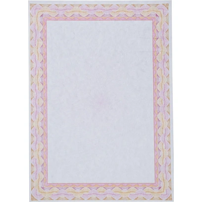 Сертификат-бумага А4 Attache 50 шт/уп красная рамка спираль ID7