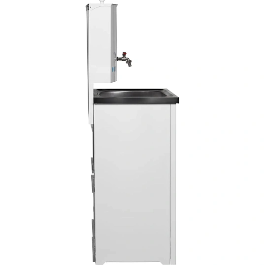 Умывальник дачный Topfort ELEGANT с подогревом 17л, нерж. мойка, белый