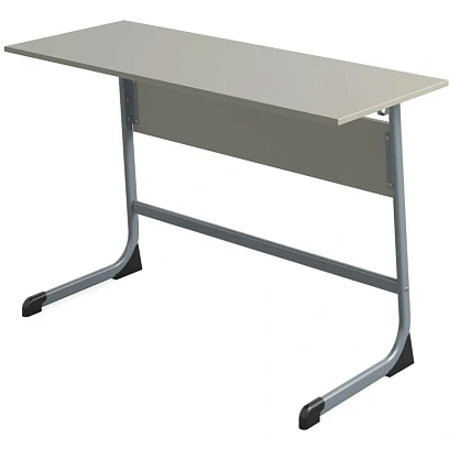 Парта MET_Стол ученический Комус Мебель Школа 2.0,2-мест.6 р.г. сер/серый