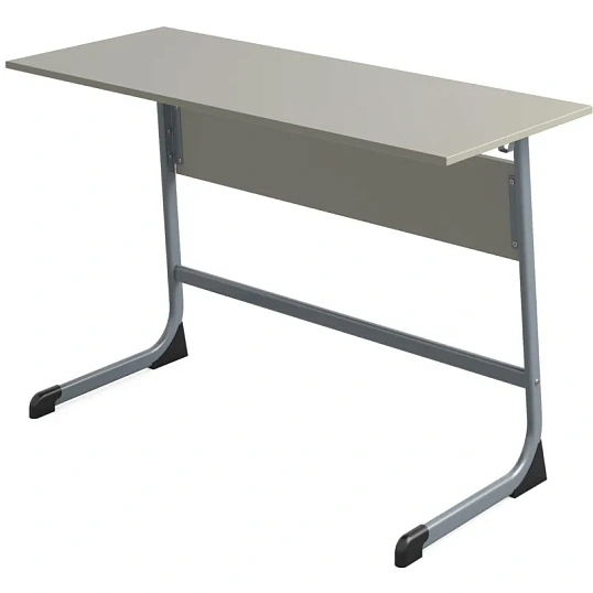 Парта MET_Стол ученический Комус Мебель Школа 2.0,2-мест.6 р.г. сер/серый