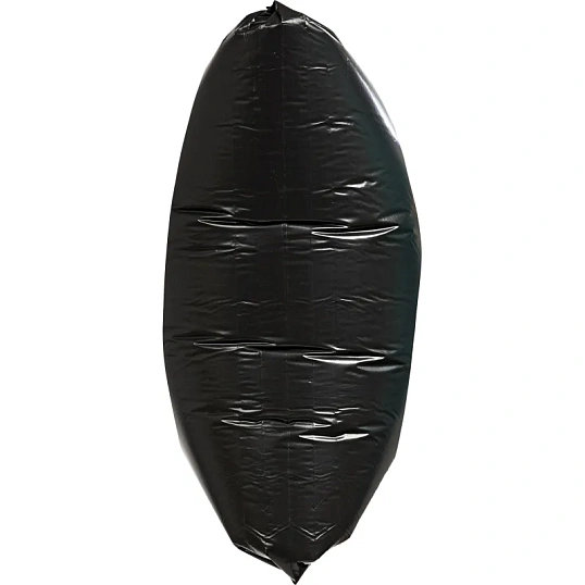 Мешки для мусора ПВД 100л 50мкм 10шт/рул черные 65x80см с завяз Luscan