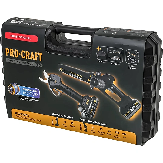 Набор аккум. Инстр. Procraft Professional (CP20+CCS20)Кейс,PS210SET