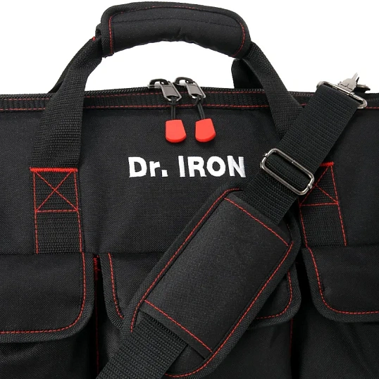 Сумка для инструмента с пластиковым дном с ремнем 51х26х39 Dr.IRON (DR1029)