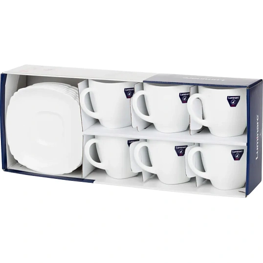 Набор чайный БЭЙСИК белый 12пр 220мл