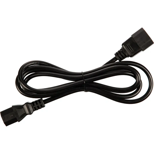 Кабель питания C13(F)-C14, 10А, 0,75мм2, 1.8м, чер (OPC002)