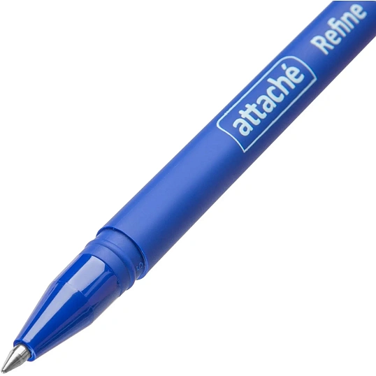 Ручка гелевая стираем. Attache Refine 0,35,soft touch,син 12шт/уп(1839407)