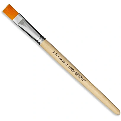 Кисть №1School синтетика плоская №16