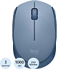 Мышь компьютерная Logitech М171 беспроводная голубой (910-006866)