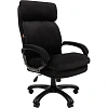 Кресло VT_Chairman Home 505 ткань Т-84 черный (черный пластик)