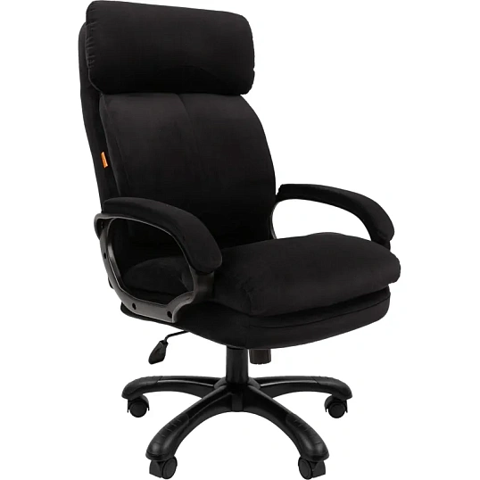 Кресло VT_Chairman Home 505 ткань Т-84 черный (черный пластик)