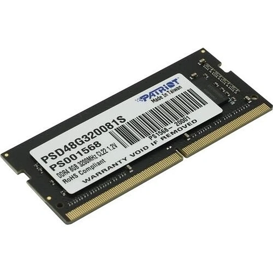 Модуль памяти Patriot (PSD48G320081S) DDR4 SO-DIMM 8Gb 3200 МГц CL22