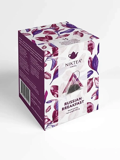 Чай Niktea черный пакетированный  Русский Завтрак 2,7гр.х 15