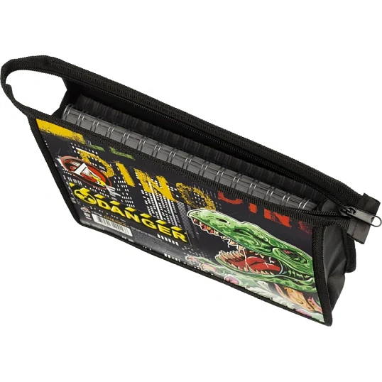 Папка для тетрадей А5 пласт,печать на картоне,молн свер ПМ-А5-29 ОПАСНОСТЬ