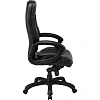 Кресло BN_U_Руководителя EChair CS-608Е кожа черная, пластик