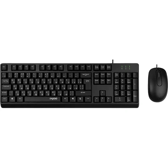 Набор клавиатура+мышь RAPOO (NX1500) проводной черный
