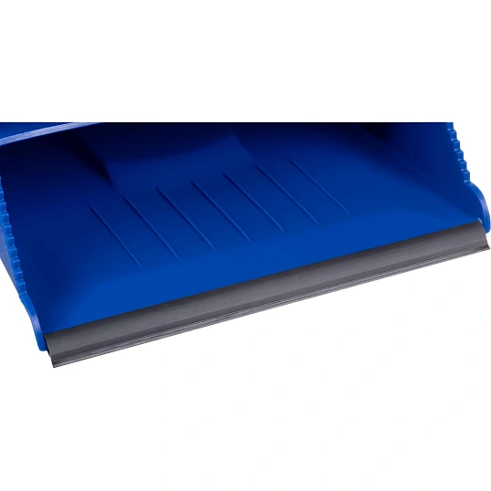 Комплект для уборки совок-ловушка с метлой на рукоятке, син