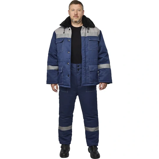 Костюм зимний муж з35-КБР синий/сер ( 52-54) 170-176 (Арсенал-СП)