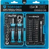 Набор отверток Topfort с трещоткой, битами, головками, 38 предм (569338)