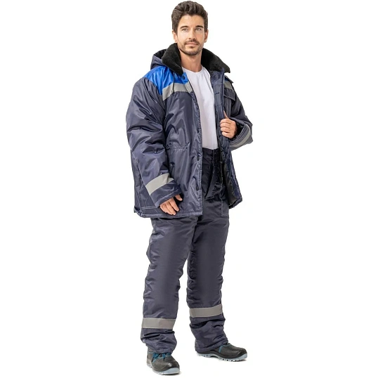 Куртка рабочая зимняя муж з32-КУ син/вас оксф 68-70/194-200 (Арсенал-СП)