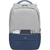 Рюкзак для ноутбука RIVACASE 7567 grey/dark blue 17.3/6