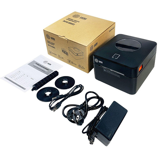 Этикет-принтер Cactus CS-TP-D410U 203dpi 160мм/с/USB для печ.этик. черный