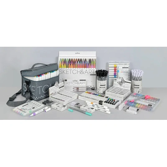 Набор маркеров кистей акриловых Sketch&Art, 12 ЦВ., 22-0155