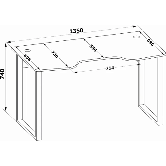 Стол компьютерный Сокол КСТ-19  Белый