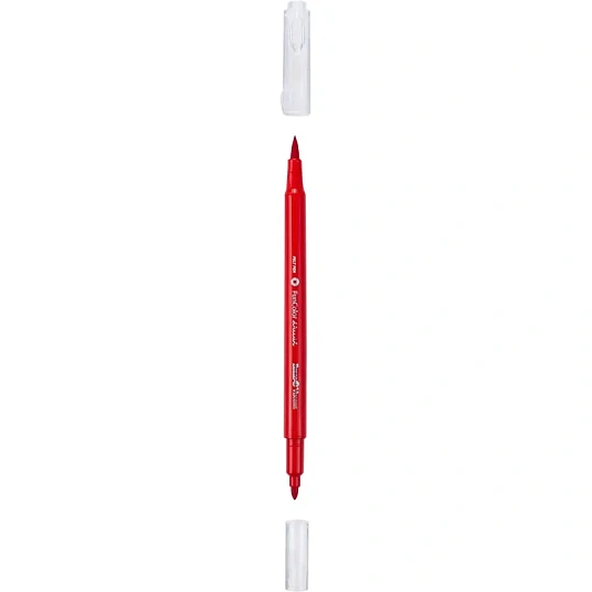 Фломастеры КИСТОЧКИ ДВУСТОРОННИЕ FUNCOLOR 12цв,в пластиковом пенале 32-0047