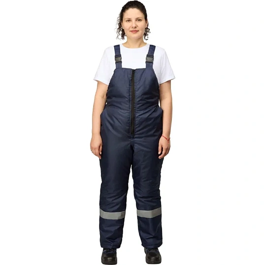 Полукомбинезон рабочий зимний женский з46-ПК синий (р.40-42) 170-176